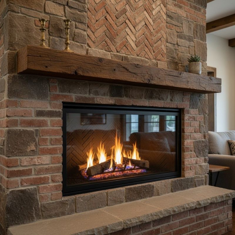 Brick Vs. Stone Finishes For Gas Fireplace Surrounds