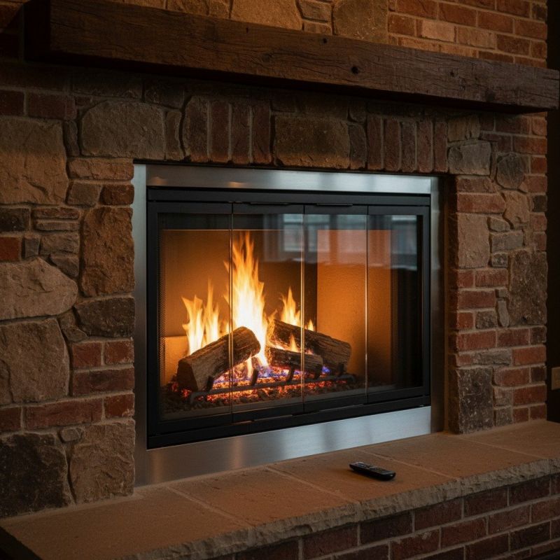 Design Styles For Brick And Stone Gas Fireplace Installations